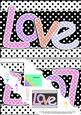 A5 Polka Dot Love Scallop Corner Side Stacker Topper