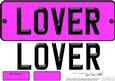 Large Dl Lover Novelty Number Plate N 3D Decoupage