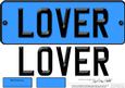 Large Dl Lover Novelty Number Plate N 3D Decoupage