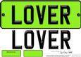 Large Dl Lover Novelty Number Plate N 3D Decoupage
