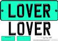 Large Dl Lover Novelty Number Plate N 3D Decoupage