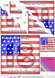 Flying the Flag Usa 18th Birthday Wavy Corner Side Stacker