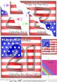 Flying the Flag Usa 21st Birthday Wavy Corner Side Stacker