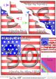 Flying the Flag Usa 30th Birthday Wavy Corner Side Stacker