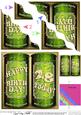 28th Birthday Beer Cans Wavy Corner Side Stacker