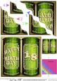 18th Birthday Beer Cans Wavy Corner Side Stacker Topper