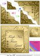 Elegant Metallic Irish Gaelic Get Well Wavy Corner