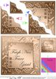 Elegant Metallic Irish Gaelic Get Well Wavy Corner