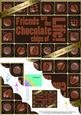A5 Chocolate Greetings Scallop Corner Stacker
