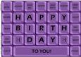 A4 Novelty Fun Computer Keyboard Greetings Card Topper