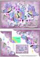 A5 Get Well Flowers N Butterfly Scallop Corner Stacker