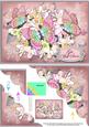 A5 Get Well Flowers N Butterfly Scallop Corner Stacker