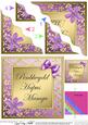 Floral Elegance Welsh Grandmother Anniversary Wavy Corner