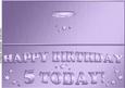 Large Dl 5th Birthday Quick Cut and Fold Card