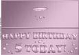 Large Dl 5th Birthday Quick Cut and Fold Card