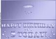 Large Dl 5th Birthday Quick Cut and Fold Card