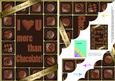 A5 Chocolate Greetings Scallop Corner Stacker