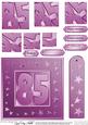 85th Bright Metallic Age Quick Card with Twisted Pyramage