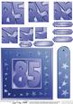 85th Bright Metallic Age Quick Card with Twisted Pyramage
