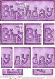 Dl Happy Birthday Denim Felties Side Stacker Topper
