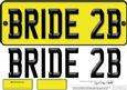 Large Dl Bride to Be Novelty Number Plate N 3D Decoupage