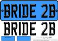 Large Dl Bride to Be Novelty Number Plate N 3D Decoupage