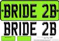 Large Dl Bride to Be Novelty Number Plate N 3D Decoupage