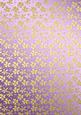Gold Metallic Flowers Matching Backing Paper