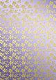 Gold Metallic Flowers Matching Backing Paper