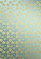 Gold Metallic Flowers Matching Backing Paper