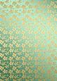 Gold Metallic Flowers Matching Backing Paper