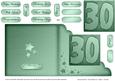 30th Metallic Age Cut and Fold Corner Card
