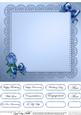 Roses and Metallic Lace Matching 8 x 8 Insert Panel and Gree