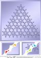 8 x 8 Xmas Snowflake Tree Scalloped Corner Topper