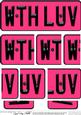 With Love Novelty Number Plate with Side Stacker