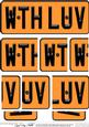 With Love Novelty Number Plate with Side Stacker