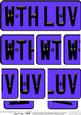 With Love Novelty Number Plate with Side Stacker
