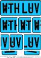 With Love Novelty Number Plate with Side Stacker