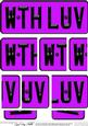 With Love Novelty Number Plate with Side Stacker