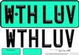 Large Dl with Love Novelty Number Plate N 3D Decoupage