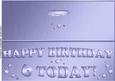 Large Dl 6th Birthday Quick Cut and Fold Card