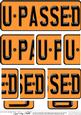 You Passed Novelty Number Plate with Side Stacker