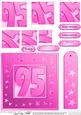 95th Bright Metallic Age Quick Card with Twisted Pyramage