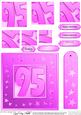 95th Bright Metallic Age Quick Card with Twisted Pyramage