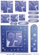 95th Bright Metallic Age Quick Card with Twisted Pyramage