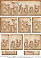 Dl Happy Birthday Denim Felties Side Stacker Topper