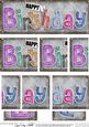 Dl Happy Birthday Denim Felties Side Stacker Topper