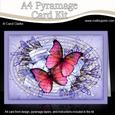 A4 Butterflies & Flowers Oval Pyramage Kit
