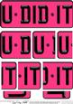 You Did It Novelty Number Plate with Side Stacker