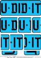 You Did It Novelty Number Plate with Side Stacker